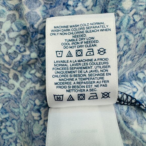 Lands' End Sleeveless Comfy Lightweight Cotton V-Neck Dress Women's Size L 14-16 - Picture 7 of 7